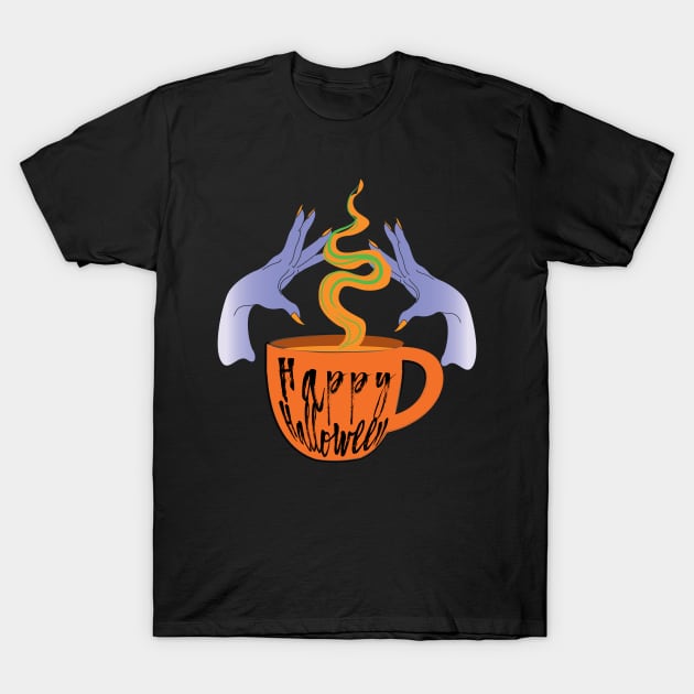 Witches Hands Halloween T-Shirt by emma17